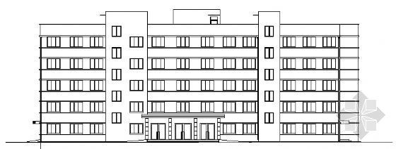 综合医院建筑施工图CAD资料下载-某市五层医院综合楼建筑施工图