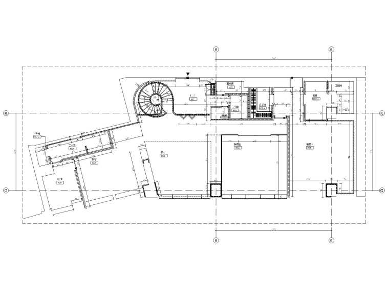 [北京]AB  Concept-北京通盈中心三里屯一号两居室样板间深化施工图CAD+设计方案-6平面尺寸图_看图王