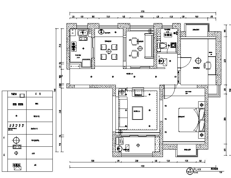 美式风格湖墅经典别墅设计施工图（附效果图）-顶面布置图
