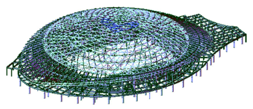 2008奥运会羽毛球馆新型弦支穹顶预应力大跨度钢结构设计研究_6