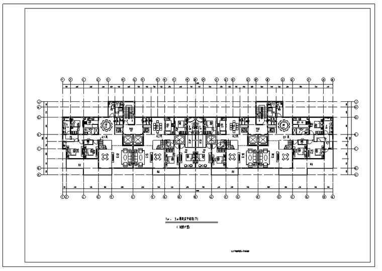 新江湾4号地块住宅小区CAD平立面图+SU模型（38张）-跃层下层平面图