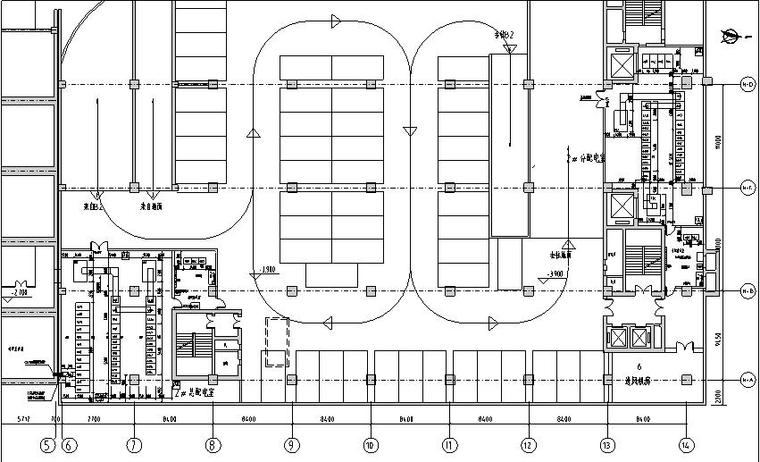 隆福大厦新建2#高基配电室工程-2#总配及2#分配电室平面布置图