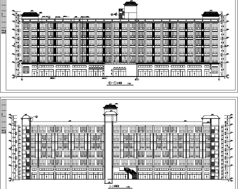 酒店cad建筑图资料下载-现代多层酒店建筑设计施工图CAD