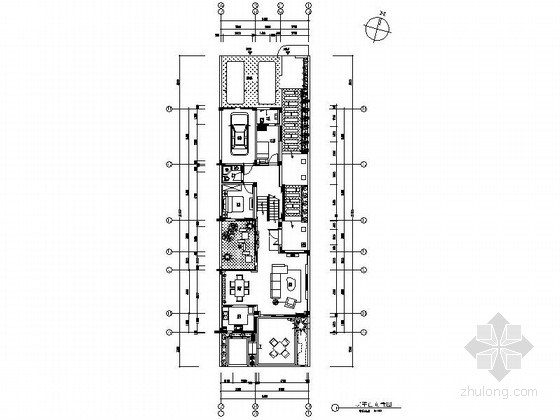 泰州室内设计资料下载-[泰州]国家5A级风景区现代时尚三层别墅装修施工图
