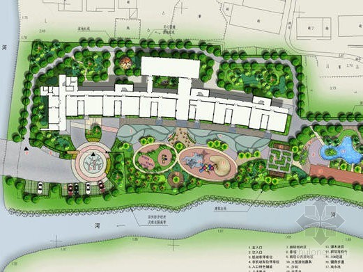幼儿园景观设计要求资料下载-浙江某幼儿园室外环境概念设计