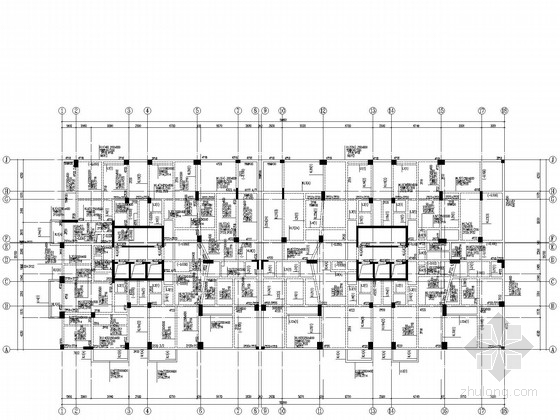 10层核心筒资料下载-26层框架核心筒带地下室住宅楼结构施工图