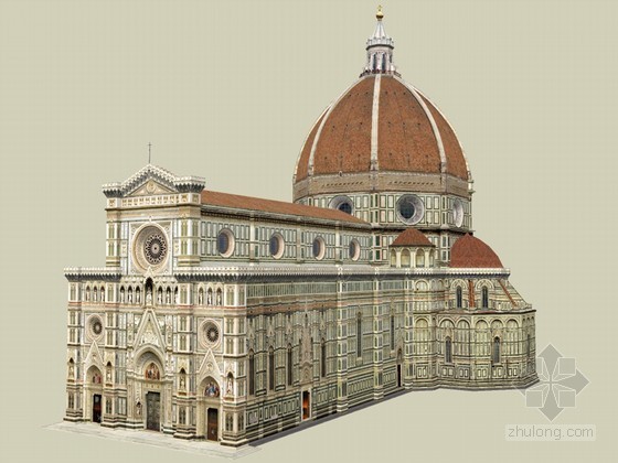宗教建筑su资料下载-欧式教堂SketchUp模型下载