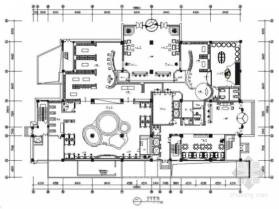 宾馆客厅装修资料下载-[江苏]旗舰型现代商务宾馆室内装修施工图（含效果）