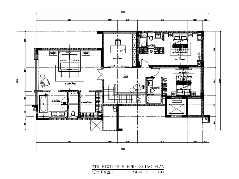 新中式别墅建筑cad图资料下载-[广东]新中式京基别墅CAD施工图（含效果图)