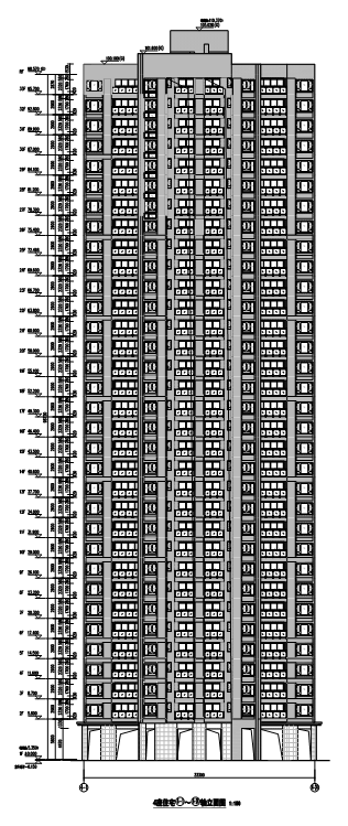塔式商业建筑cad资料下载-[广东]高层塔式住宅建筑施工图(含商业建筑及多栋住宅楼）