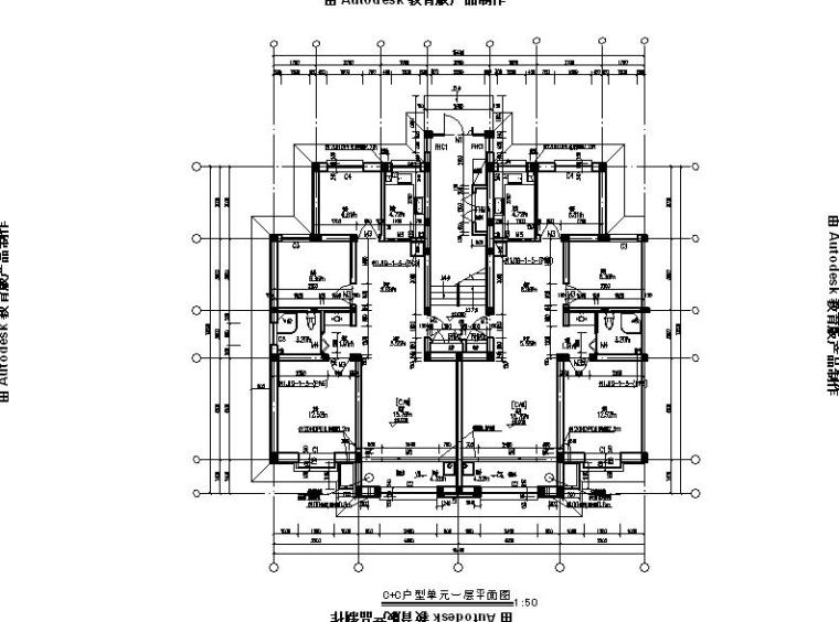 [宁夏]多层砖混结构物流总部基地建筑施工图（全专业施工图）-多层砖混结果物流总部基地建筑平面图