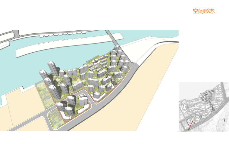 【湖南】方兴长沙住宅小区建筑规划设计方案文本-空间形态