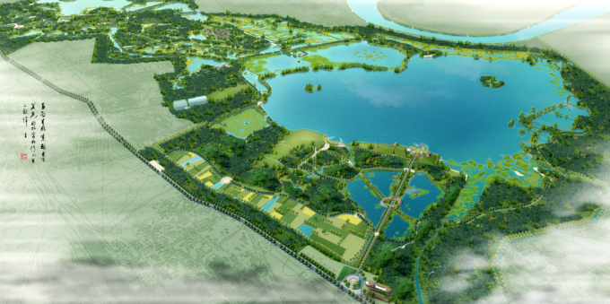 城市公园景观设生态计案例资料下载-[安徽]滨湖生态修复科普城市湿地公园景观设计方案