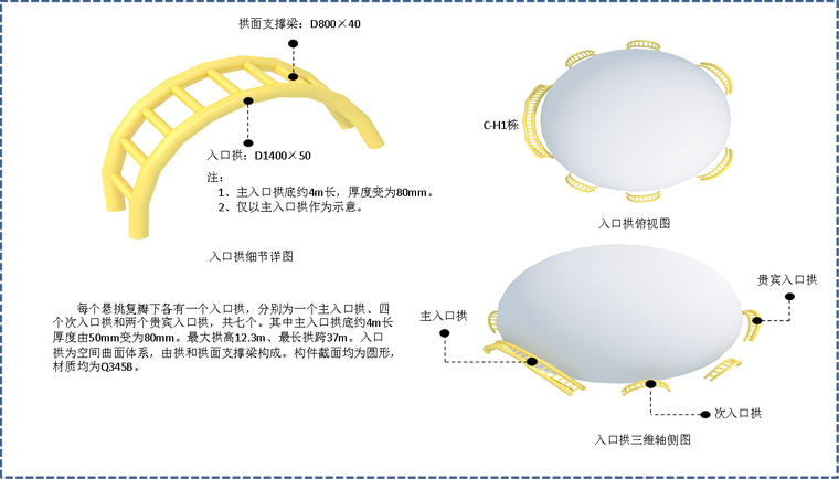 [海南]会议中心花瓣钢结构工程施工组织设计（302页）-52钢结构概况