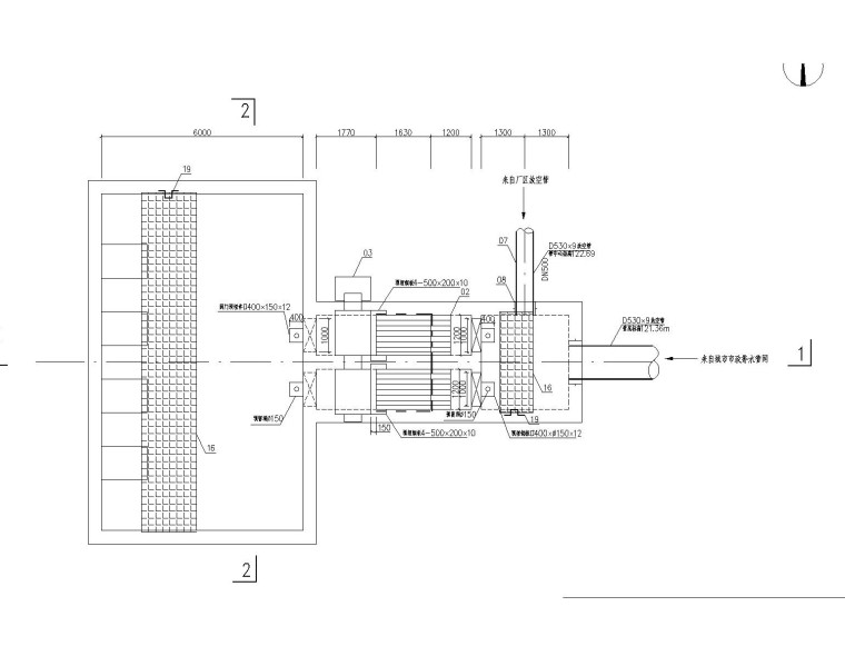 进水泵房工艺图资料下载-粗格栅和进水泵房施工图