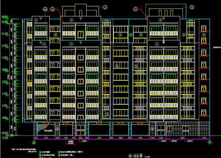 建筑CAD规划图资料下载-高层商住（建筑规划图）