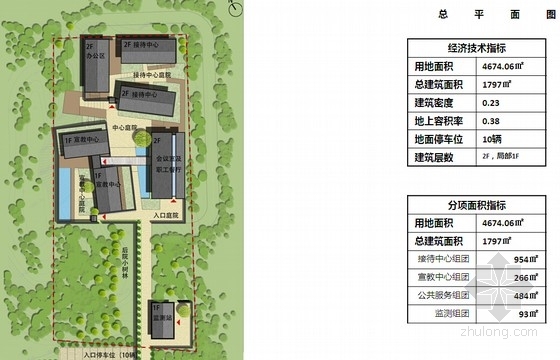 [合集]5套大型景区游客服务中心建筑设计方案文本-5套大型景区游客服务中西建筑平面图