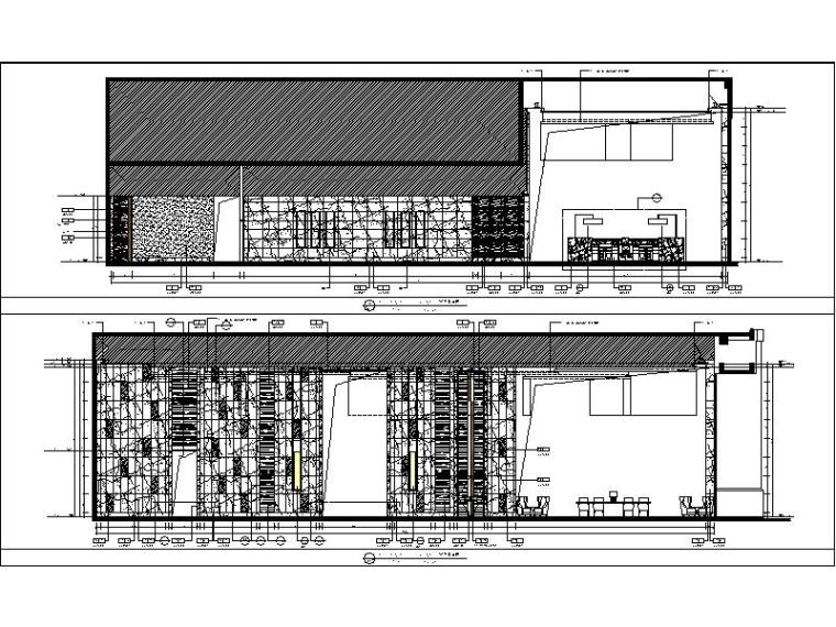 [成都]综合性高端酒店大堂设计施工图（含效果图）-[成都]综合性高端酒店大堂设计立面图