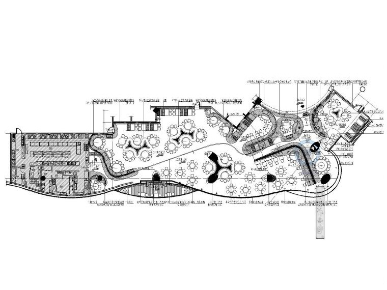 餐饮空间设计平面图资料下载-[浙江]万象城外婆家餐饮空间设计施工图（附效果图）