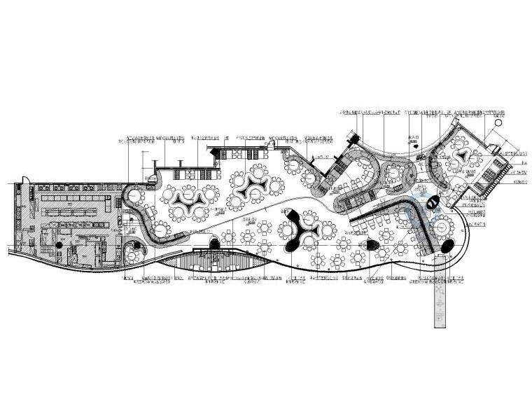 万象城建筑cad平面图资料下载-[浙江]万象城外婆家餐饮空间设计施工图（附效果图）