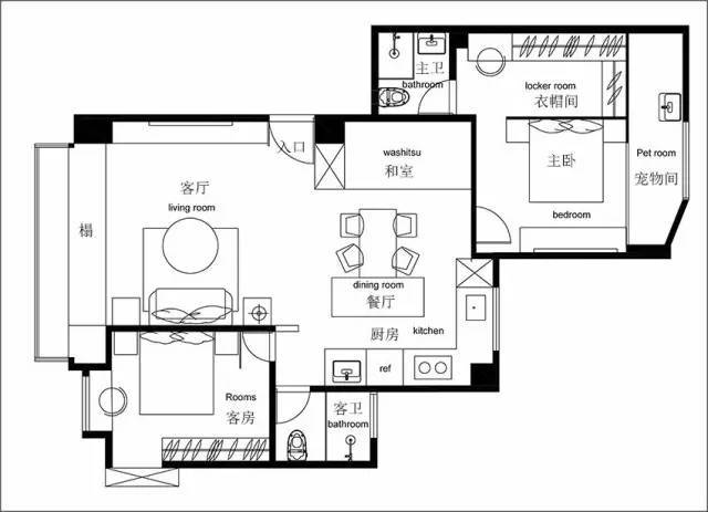 两室两厅怎么装修好资料下载-别人都说他的家过于简单，其实都是为了即将出生的孩子和两只狗狗