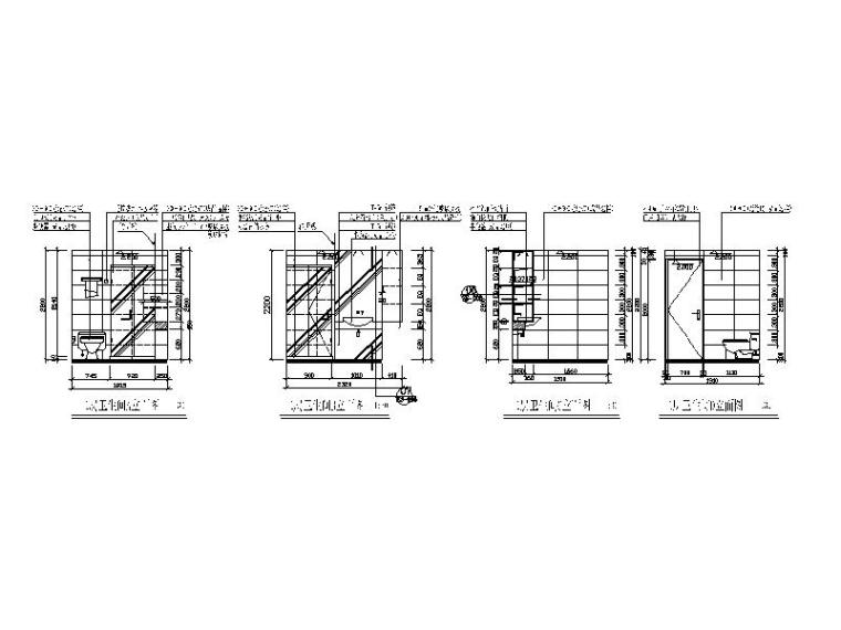 现代风格复式单身公寓CAD施工图（含效果图）立面图