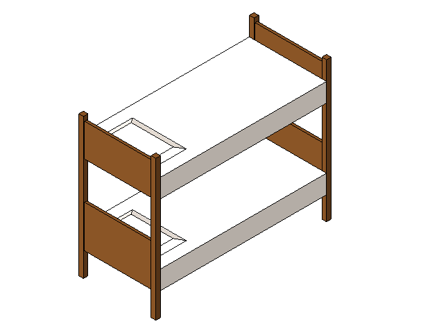 REVIT族库软件资料下载-bim族库-revit族文件-床铺
