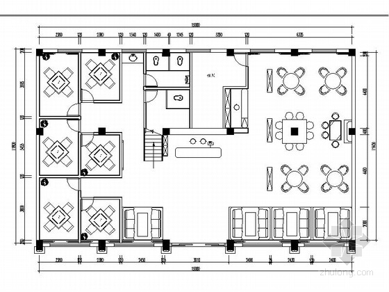 茶餐厅平面图施工图CAD资料下载-[合肥]梦幻炫酷主题茶餐厅施工图（含效果图）