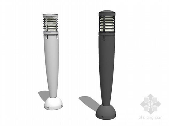 室外景观草坪灯安装资料下载-草坪灯SketchUp模型下载