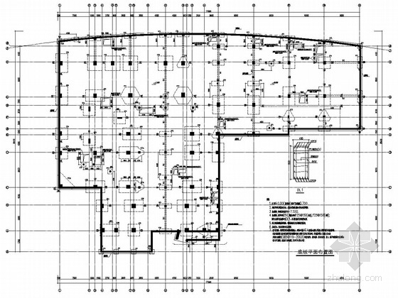 江苏框架结构九层施工设计资料下载-[上海]地上九层框架结构接待大厦结构施工图