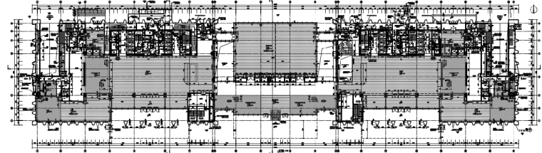 [独家]绿色建筑设计-长春智慧城市产业基地（一期）项目建筑施工图（PDF+CAD）-一层平面图