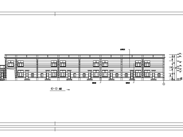 商铺多层建筑资料下载-欧式双层临街商铺建筑设计初设图CAD