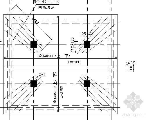 10kv穿墙套管尺寸资料下载-黑龙江某10kV箱式变电亭基础图