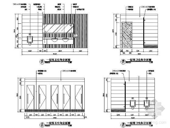 木结构门头设计图资料下载-某会所卫生间及门头立面设计图
