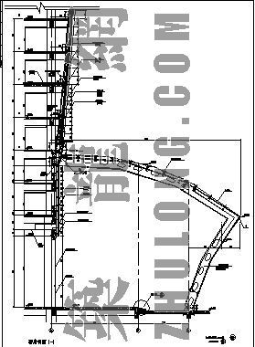 四坡钢架结构图片资料下载-某门厅钢架钢结构图