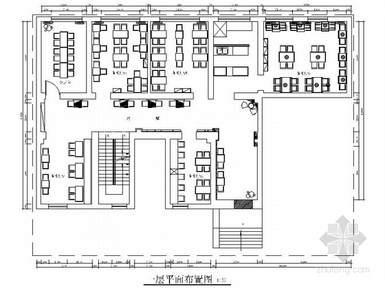 演播室立面图资料下载-[黑龙江]创意产业孵化园现代咖啡厅室内装修施工图（含效果）