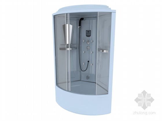整体卫浴案例资料下载-整体浴室3D模型下载