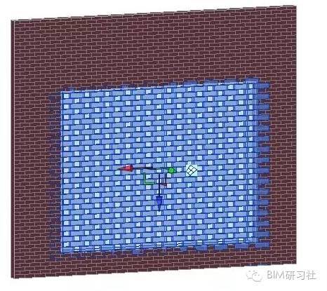 Revit公制窗资料下载-在Revit中制作镂空砖的方法