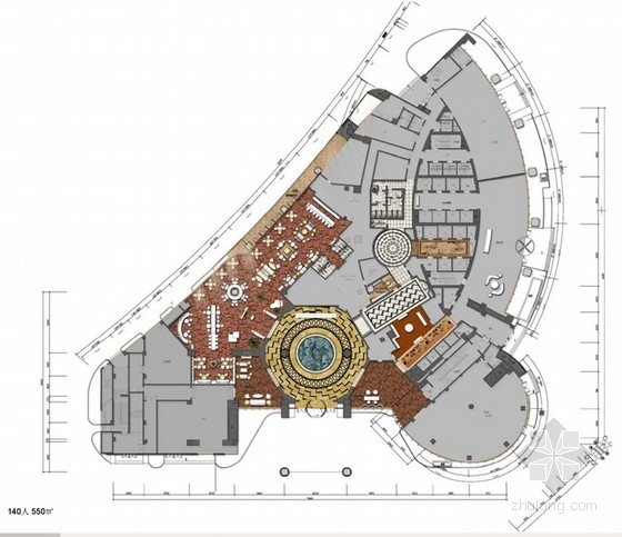 某十七层L型星级酒店资料下载-[四川]核心商业区地标型豪华典雅五星级酒店室内设计方案