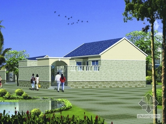 居住住宅建筑文本资料下载-新农居住宅建筑方案文本（三等奖）