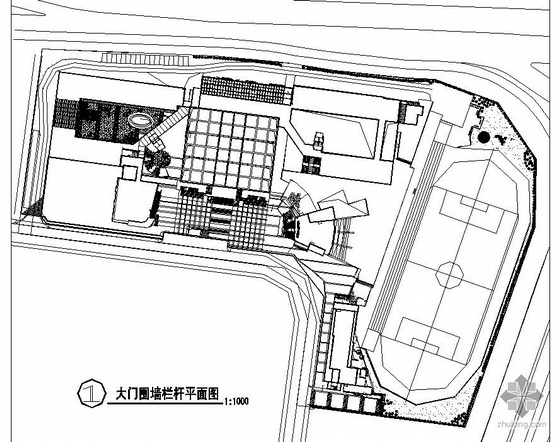 校园施工图免费下载资料下载-深圳某校园栏杆系统设计施工图