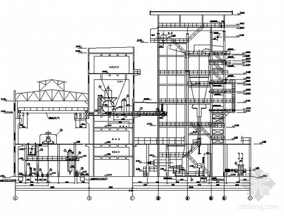 a2o工艺设计平面图资料下载-某火力发电厂热能工艺设计图