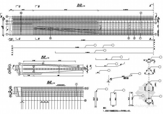 工形梁楼板节点资料下载-20m工形组合梁上部梁肋普通钢筋构造节点详图设计