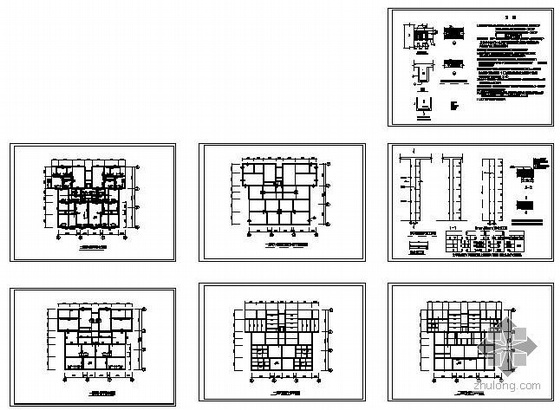 8度区框剪施工图资料下载-某框剪12层8度设防结构加固图