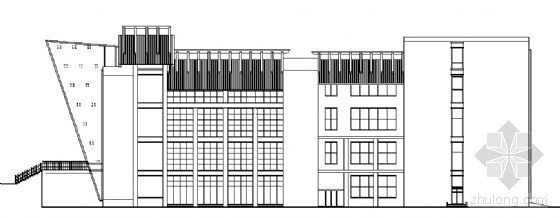 中学食堂建筑施工图资料下载-某中学五层食堂建筑施工图