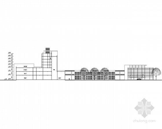 某大学国际交流会展中心建筑方案图- 