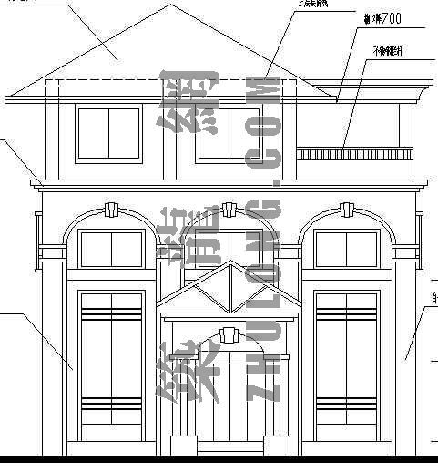 三层独栋别墅建筑设计方案资料下载-一套三层别墅建筑设计方案