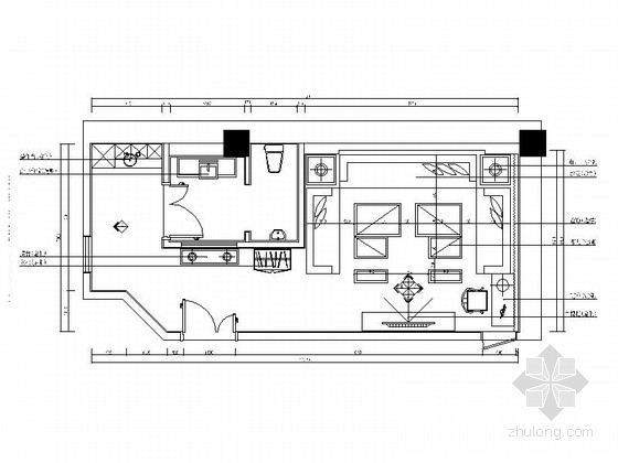 量贩ktv包厢设计资料下载-[北京]豪华量贩式KTV包厢室内设计施工图