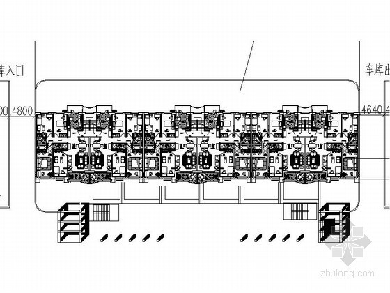 某联排花园洋房建筑方案图- 