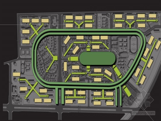 美国山景城Syman资料下载-[西安]某国际花园城规划设计投标方案（美国投标）